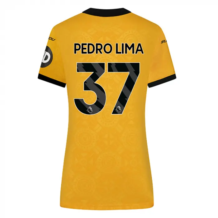 Wolverhampton Wanderers Store | Shop Official 2025-26 Wolves Home Shirt – Womens PEDRO LIMA 37 Wolves Gear